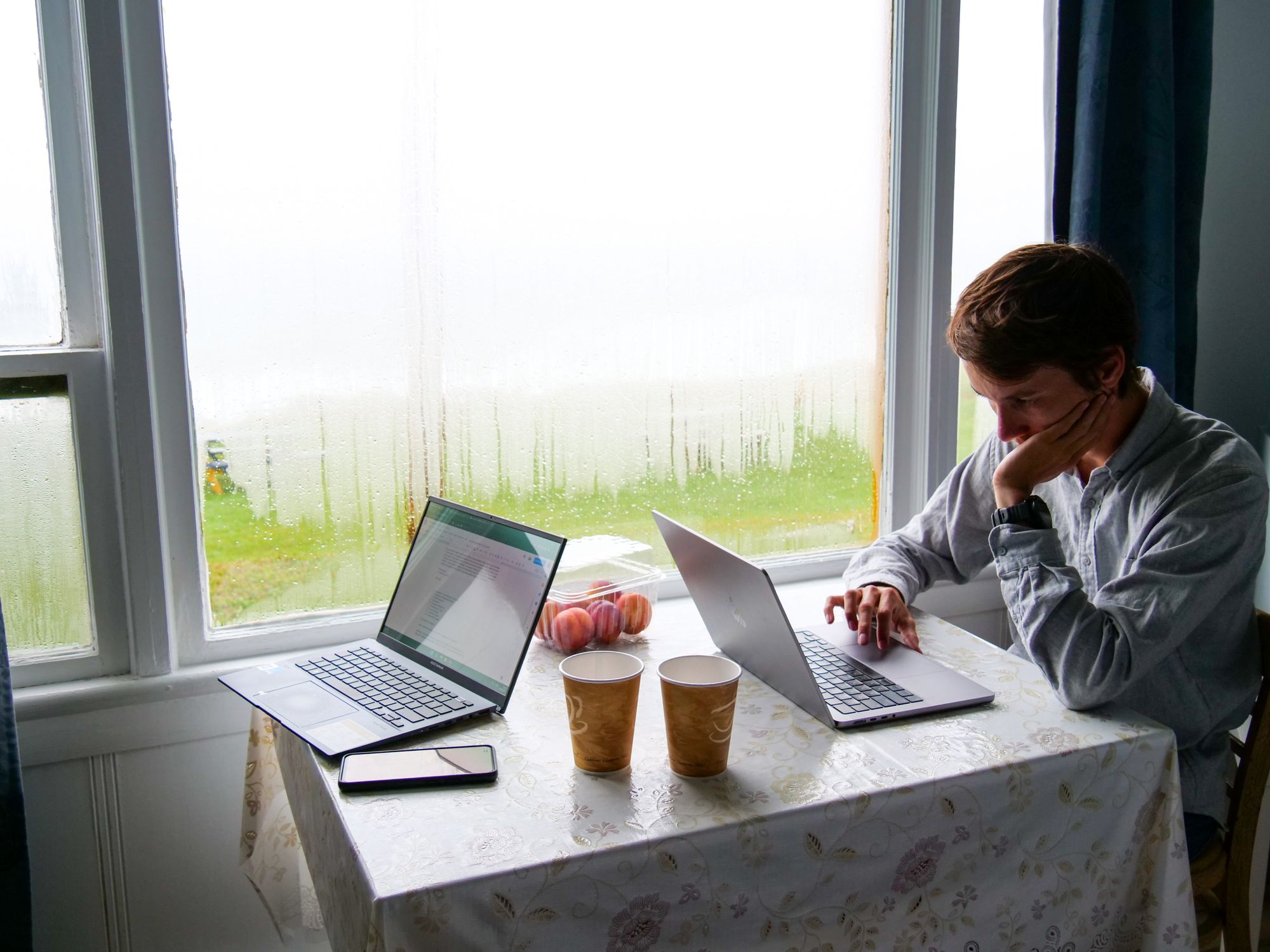 Télétravail durant la tempête