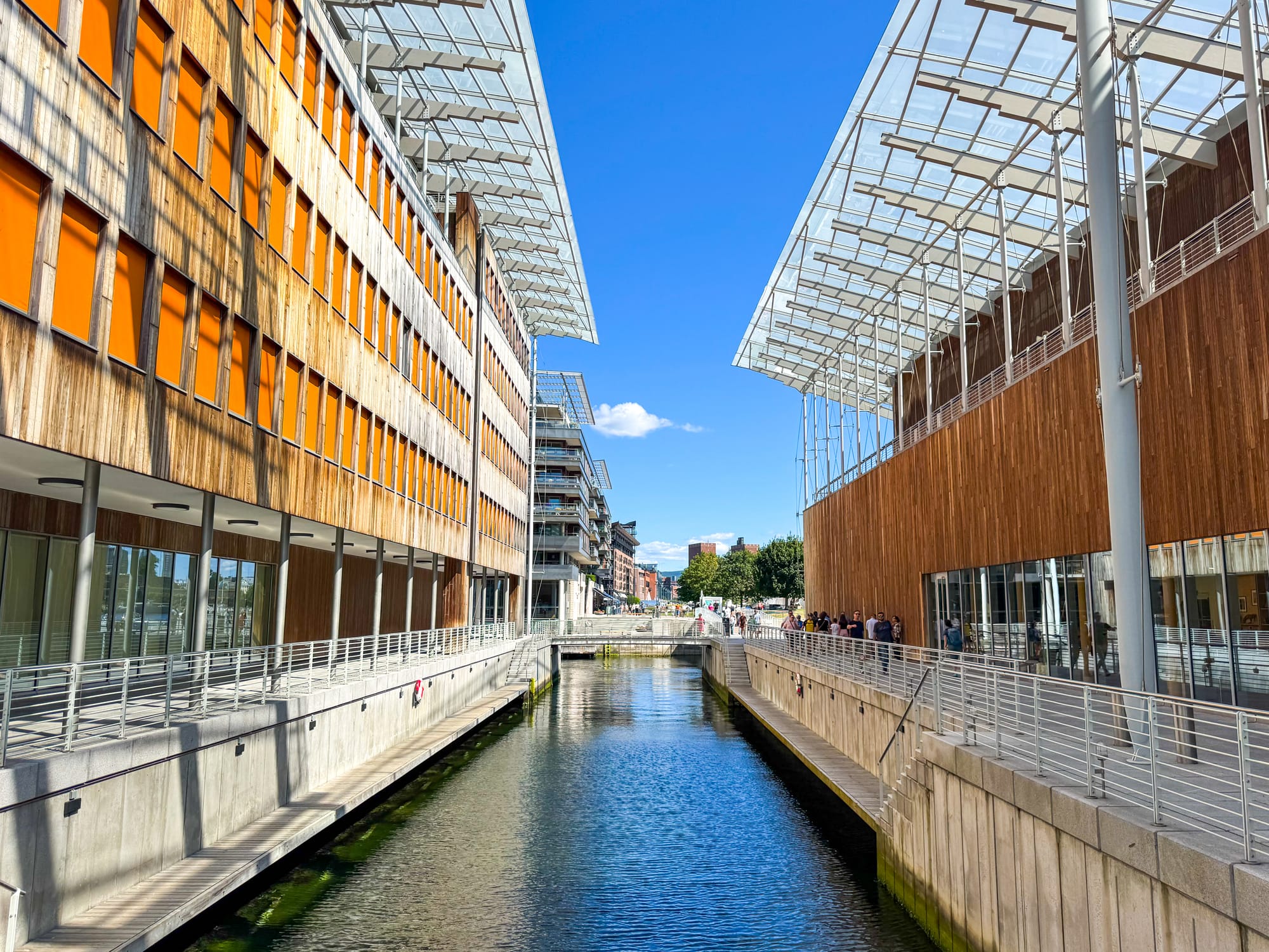 Ruelle moderne d'Aker Brygge