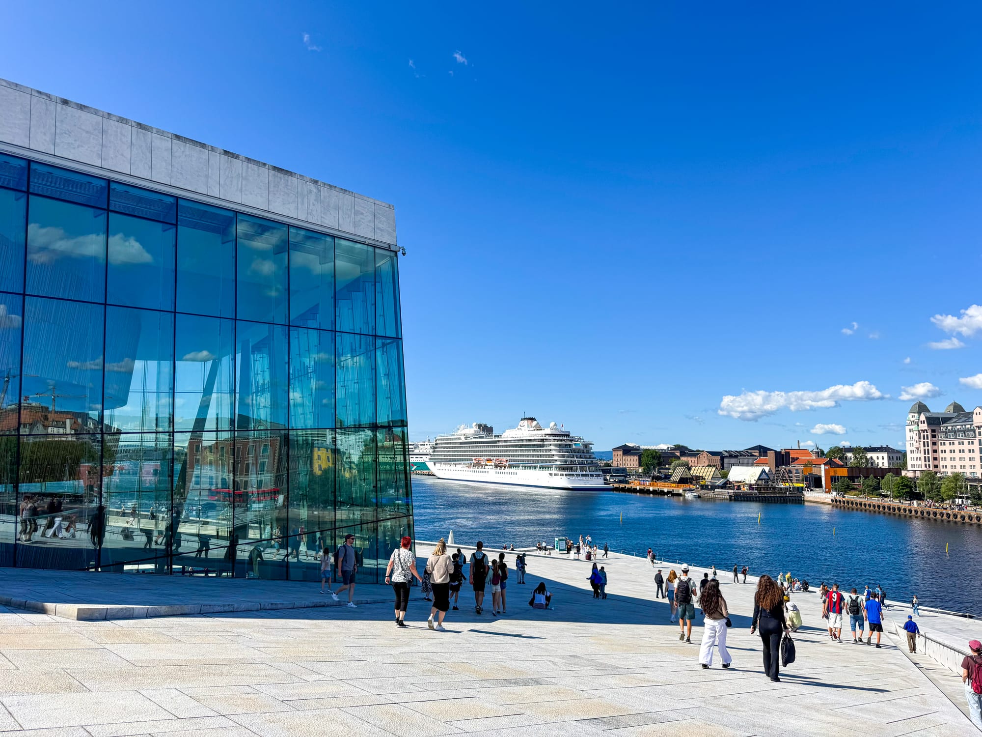 Opéra d'Oslo vu d'en haut