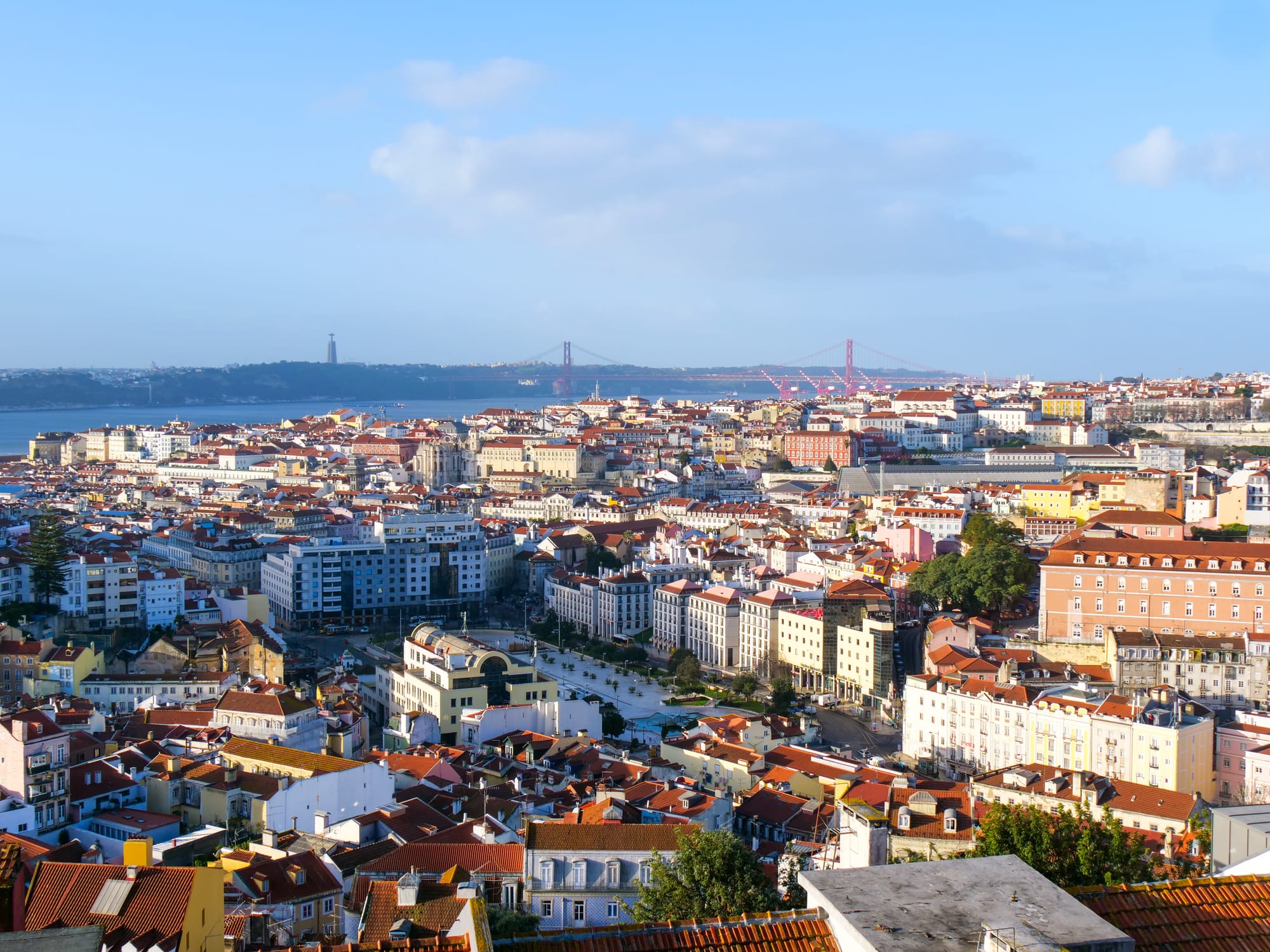 Vue sur Lisbonne depuis le Miradouro da Graça